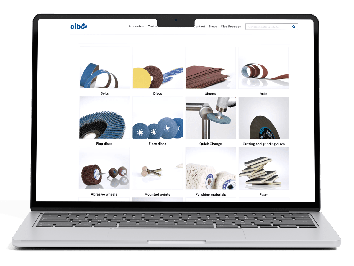 Portail clients Cibo sur ordinateur portable