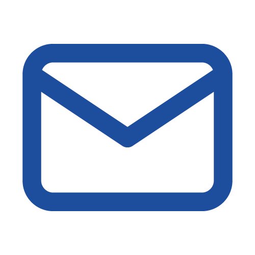 Blue email icon